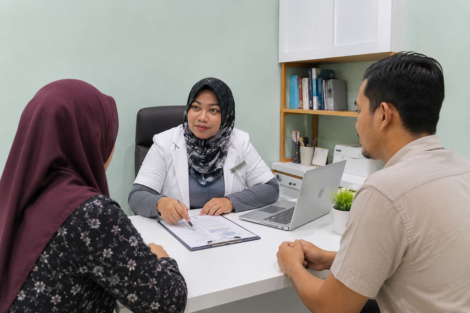 Dokter RSAM melakukan evaluasi pasien